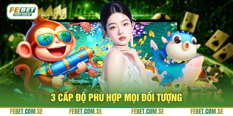 3 cấp độ phù hợp mọi đối tượng