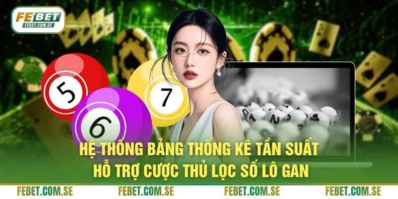 Hệ thống bảng thống kê tần suất hỗ trợ cược thủ lọc số lô gan