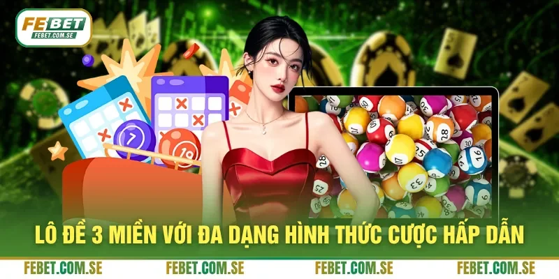 Lô đề 3 miền với đa dạng hình thức cược hấp dẫn