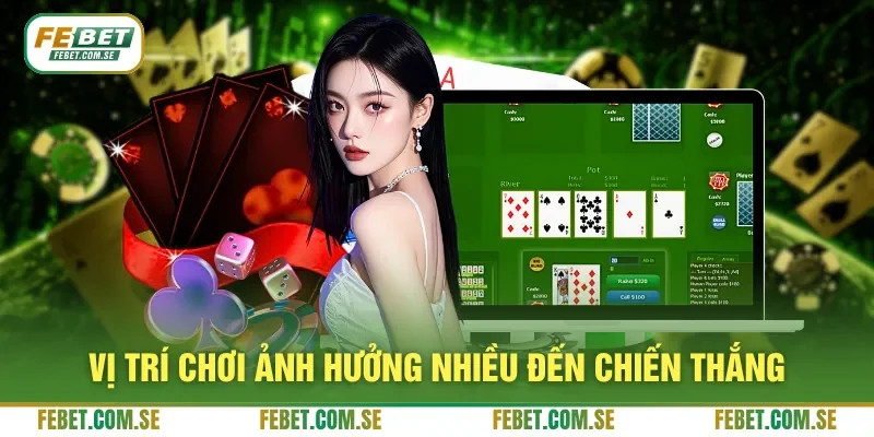 Vị trí chơi ảnh hưởng nhiều đến chiến thắng